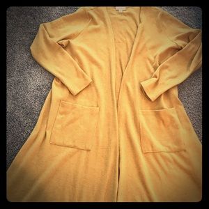 LuLaRoe Sarah Cardigan sweater. 96% Poly/4% Spand